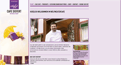 Desktop Screenshot of cafesiefert.de